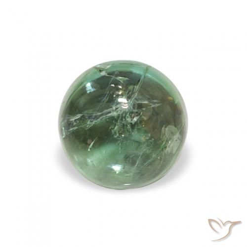 0.74ct Naturale Verde freddo Tormalina, Rotondo, Trasparente