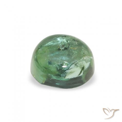 Tormalina Verde freddo naturale da 0.74 ct, Rotondo, Trasparente