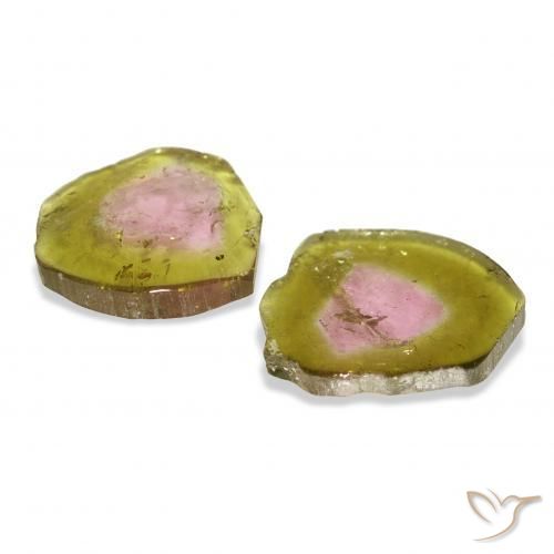 Gemme di Tormalina Colo anguria naturale da 8.90 ct, Taglio a fantasia, Trasparente