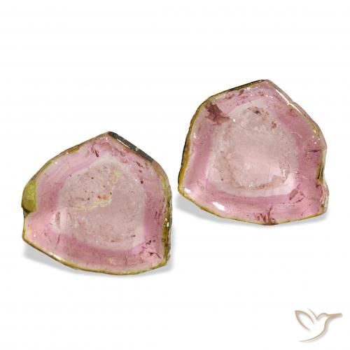 Gemme di Tormalina Bi-Colore naturale da 6.07 ct, Taglio a fantasia, Trasparente