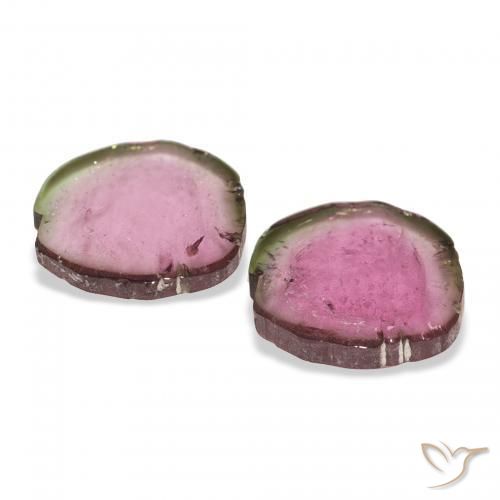 Gemme di Tormalina Bicolore naturale da 5.20 ct, Taglio a fantasia, Trasparente