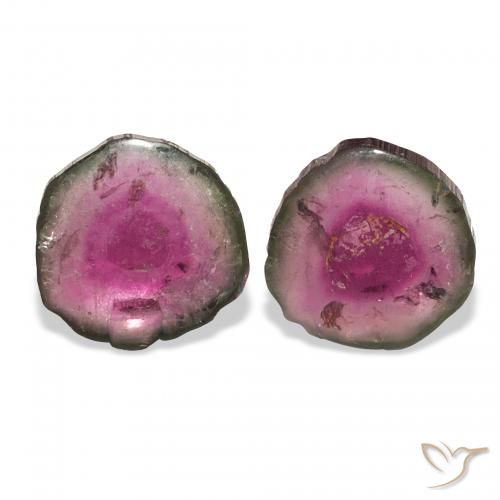 Gemme di Tormalina Colo anguria naturale da 5.56 ct, Taglio a fantasia, Trasparente