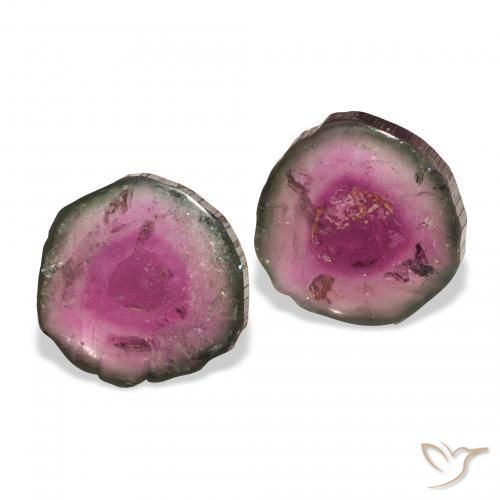 Gemme di Tormalina Colo anguria naturale da 5.56 ct, Taglio a fantasia, Trasparente