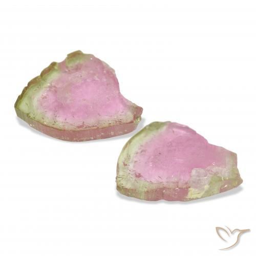 Gemme di Tormalina Colo anguria naturale da 15.90 ct, Taglio a fantasia, Trasparente