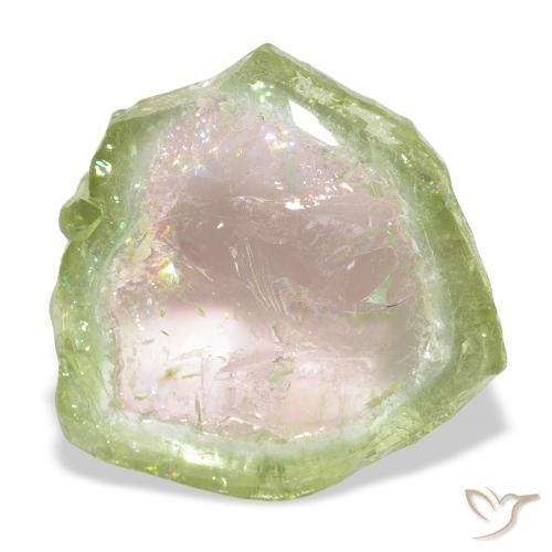 Tormalina Bi-Colore naturale da 13.82 ct, Taglio a fantasia, Trasparente