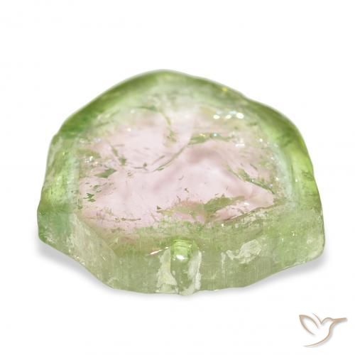 Tormalina Bi-Colore naturale da 13.82 ct, Taglio a fantasia, Trasparente