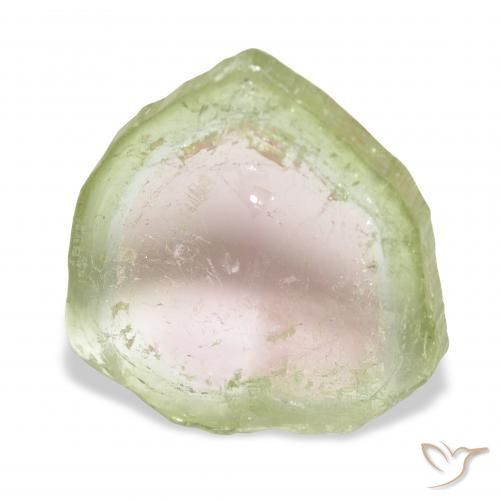 Tormalina Bi-Colore naturale da 8.09 ct, Taglio a fantasia, Trasparente