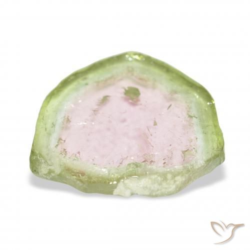 Tormalina Bi-Colore naturale da 8.09 ct, Taglio a fantasia, Trasparente