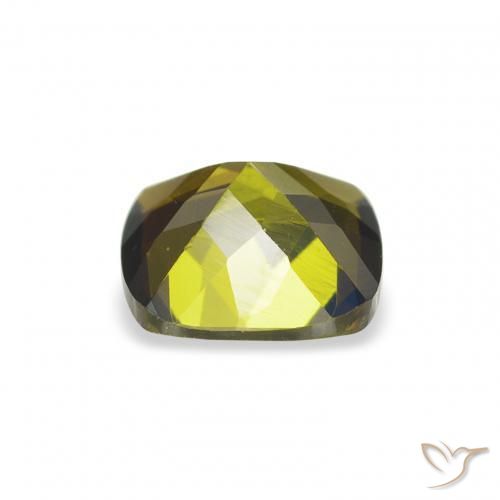 Tormalina Verde scuro naturale da 0.96 ct, Cuscino, VS