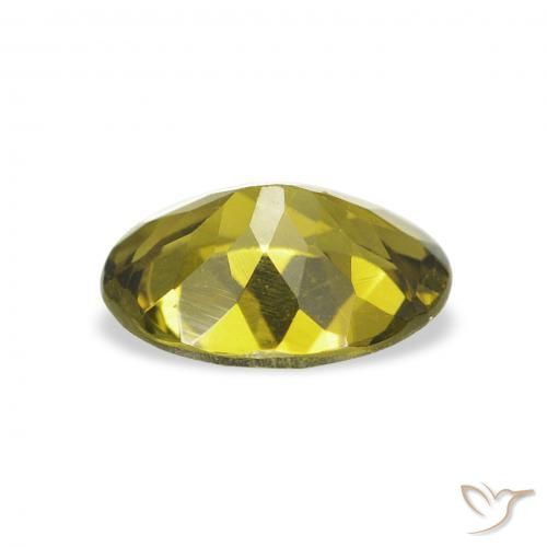 Tormalina Verde scuro naturale da 1.01 ct, Ovale, VS