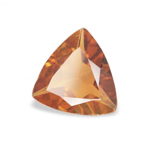 Tormalina Arancio Medio naturale da 0.68 ct, Taglio trillion, VS