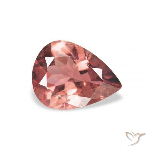 Tormalina Arancione rossastra naturale da 0.95 ct, Forma a pera, VS
