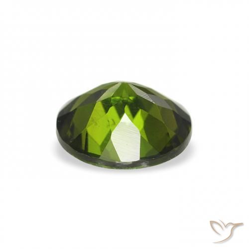 Tormalina Verde foresta naturale da 0.64 ct, Rotondo, VVS