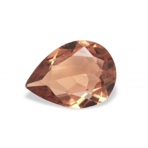 Tormalina Rosso mattone naturale da 0.78 ct, Forma a pera, VVS