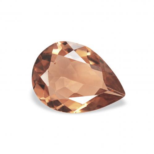 Tormalina Rosso mattone naturale da 0.78 ct, Forma a pera, VVS