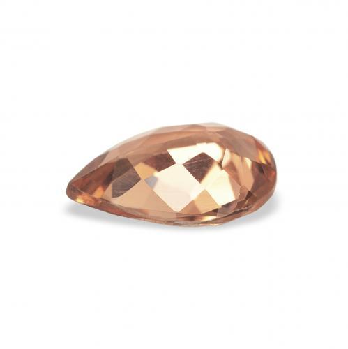 Tormalina Rosso mattone naturale da 0.78 ct, Forma a pera, VVS