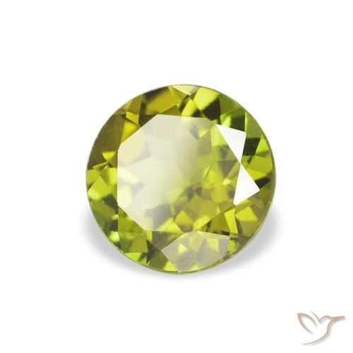 Tormalina Caldo bosco verde naturale da 0.89 ct, Rotondo, VVS-VS