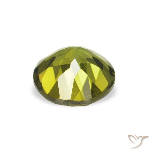 Tormalina Caldo bosco verde naturale da 0.89 ct, Rotondo, VVS-VS