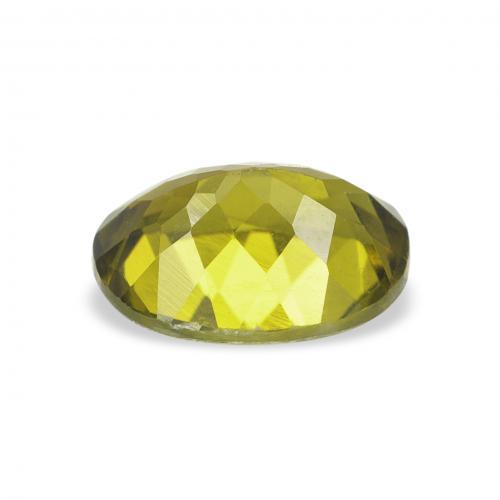 Tormalina Verde giallastro naturale da 1.22 ct, Ovale, VVS-VS