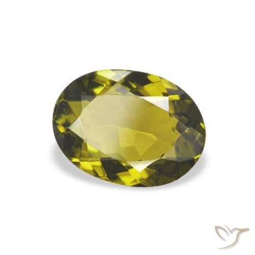 Tormalina Verde caldo naturale da 1.12 ct, Ovale, VVS-VS