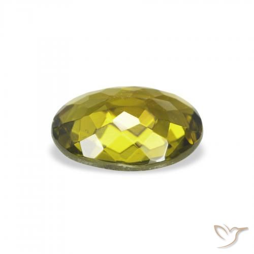 Tormalina Verde caldo naturale da 1.12 ct, Ovale, VVS-VS