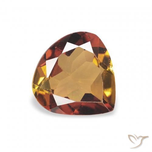 Tormalina Marrone caldo naturale da 1.00 ct, Forma a pera, VVS-VS