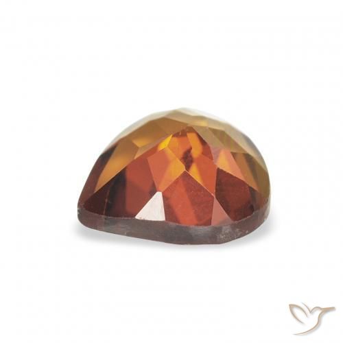 Tormalina Marrone caldo naturale da 1.00 ct, Forma a pera, VVS-VS
