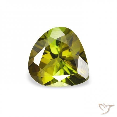 Tormalina Verde scuro naturale da 0.66 ct, Forma a pera, VVS-VS