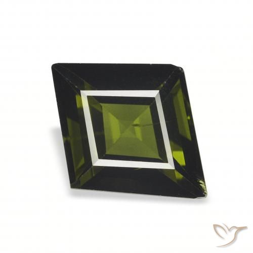 1.53ct Verde scuro Tormalina, Taglio a fantasia, VS
