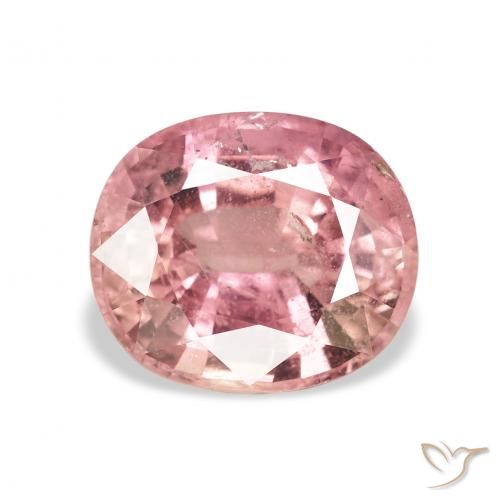 3.40ct Rosa shocking chiaro Tormalina, Ovale, VS-SI