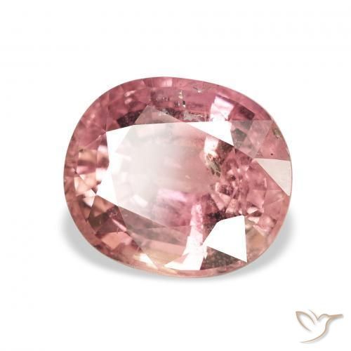 Tormalina Rosa shocking chiaro naturale da 3.40 ct, Ovale, VS-SI