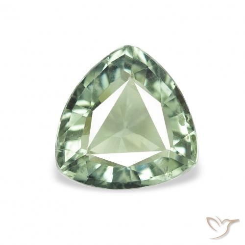 0.98ct Verde muschio Tormalina, Taglio trillion, VVS
