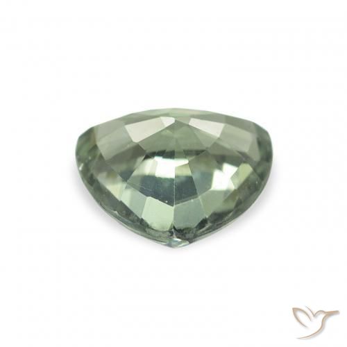 Tormalina Verde muschio naturale da 0.98 ct, Taglio trillion, VVS