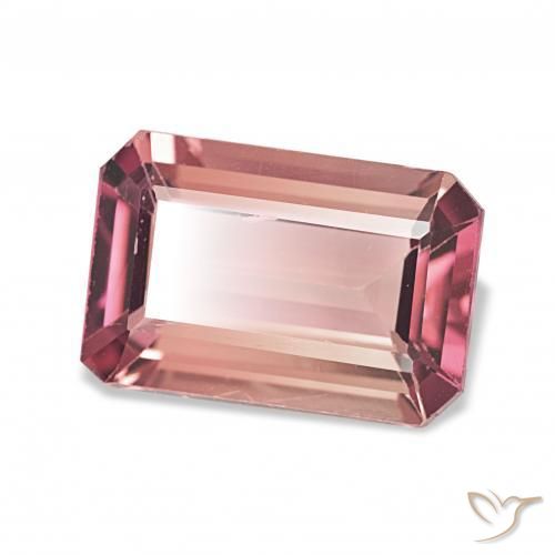 Tormalina Rosa chiaro naturale da 2.49 ct, Ottagonale / Taglio smeraldo, VVS-VS
