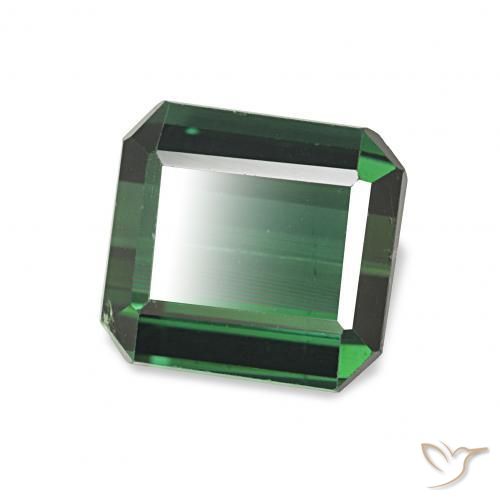 Tormalina Verde scuro naturale da 2.05 ct, Ottagonale / Taglio smeraldo, VVS-VS