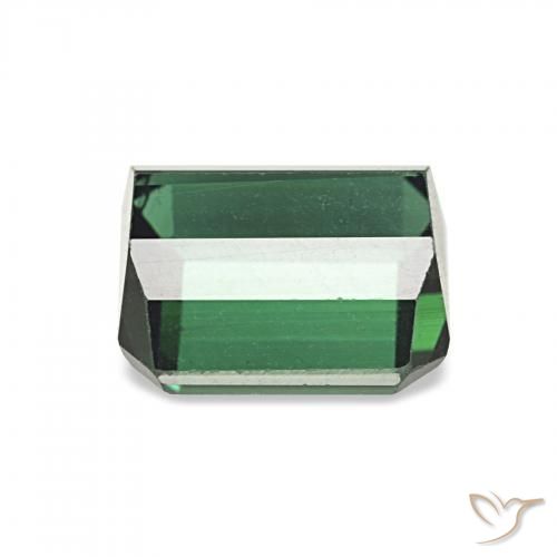 Tormalina Verde scuro naturale da 2.05 ct, Ottagonale / Taglio smeraldo, VVS-VS
