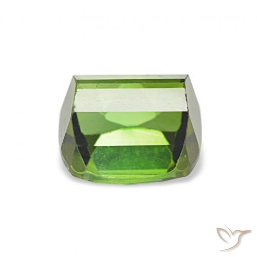 Tormalina Verde medio naturale da 1.75 ct, Cuscino, VVS-VS