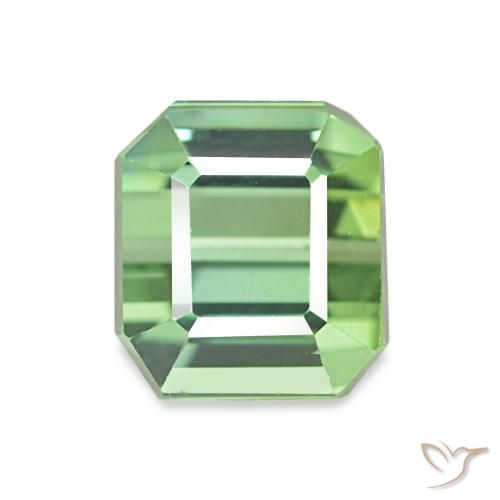 2.89ct Verde Pera Pallido Tormalina, Taglio smeraldo, VVS-VS