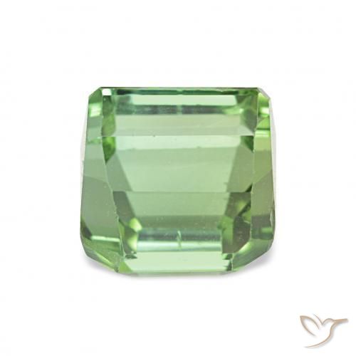 Tormalina Verde Pera Pallido naturale da 2.89 ct, Ottagonale / Taglio smeraldo, VVS-VS
