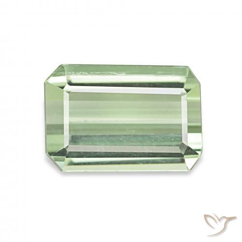 2.04ct Verde Pera Chiaro Tormalina, Taglio smeraldo, VS