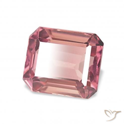 Tormalina Rosa gomma da masticare naturale da 1.50 ct, Ottagonale / Taglio smeraldo, VVS-VS
