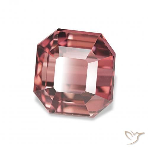 Tormalina Rosa intenso rosa naturale da 3.49 ct, Ottagonale / Taglio smeraldo, VVS-VS
