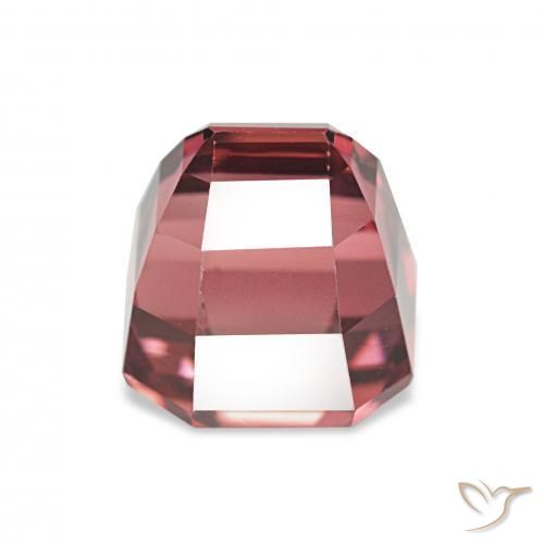 Tormalina Rosa intenso rosa naturale da 3.49 ct, Ottagonale / Taglio smeraldo, VVS-VS