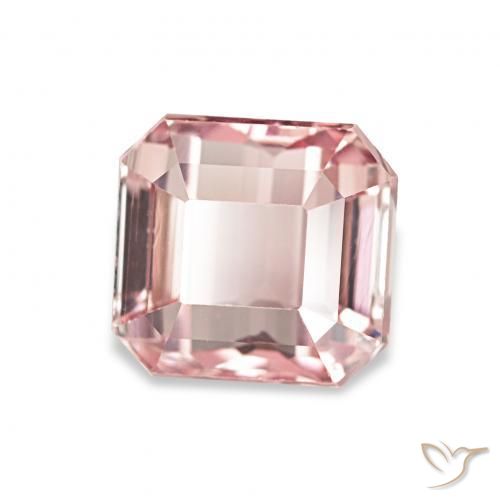 Tormalina Rosa chiaro naturale da 1.81 ct, Ottagonale / Taglio smeraldo, VVS