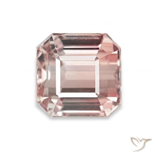 2.29ct Rosa terroso Tormalina Pietre preziose, Taglio smeraldo, VVS