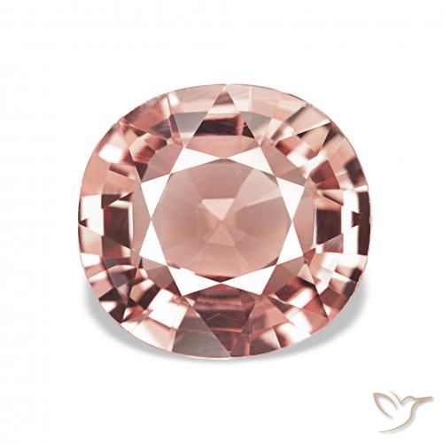 2.71ct Rosa arancio Tormalina, Cuscino, VVS