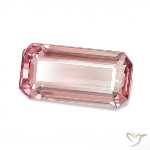 Tormalina Medium Light-Pink naturale da 3.74 ct, Ottagonale / Taglio smeraldo, VS