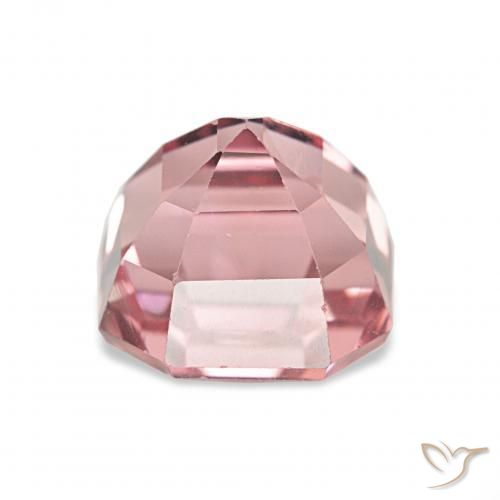 Tormalina Rosa terroso naturale da 3.16 ct, Ottagonale / Taglio smeraldo, VS