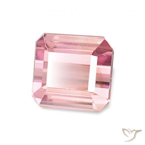 Tormalina Rosa rosa naturale da 1.43 ct, Ottagonale / Taglio smeraldo, VVS-VS