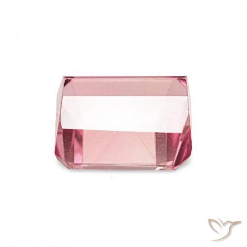 Tormalina Rosa rosa naturale da 1.43 ct, Ottagonale / Taglio smeraldo, VVS-VS